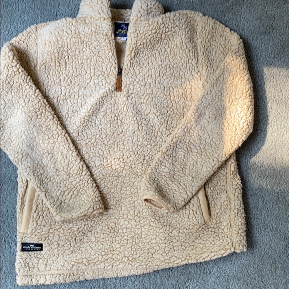 Sherpa quarter zip sweater